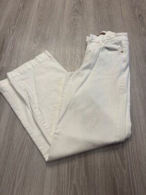 Judy Blue White High-Rise Wide Leg Jeans